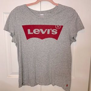 Levi’s | Women’s Grey Logo Perfect Tee Shirt
